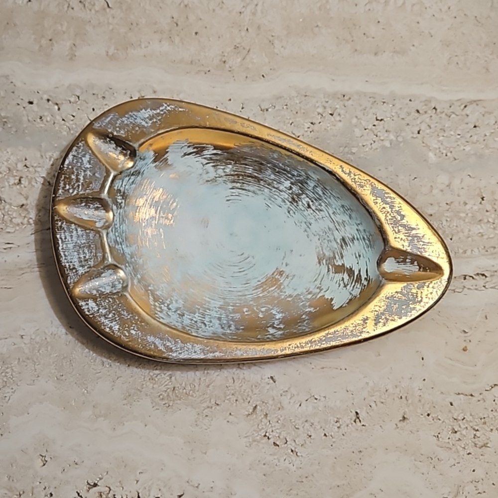 Vintage MCM Strangl pottery Ashtray